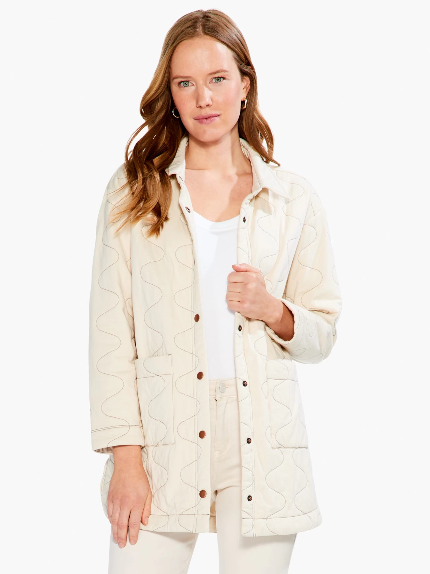 Quilted Spring Jacket SANDSHELL
