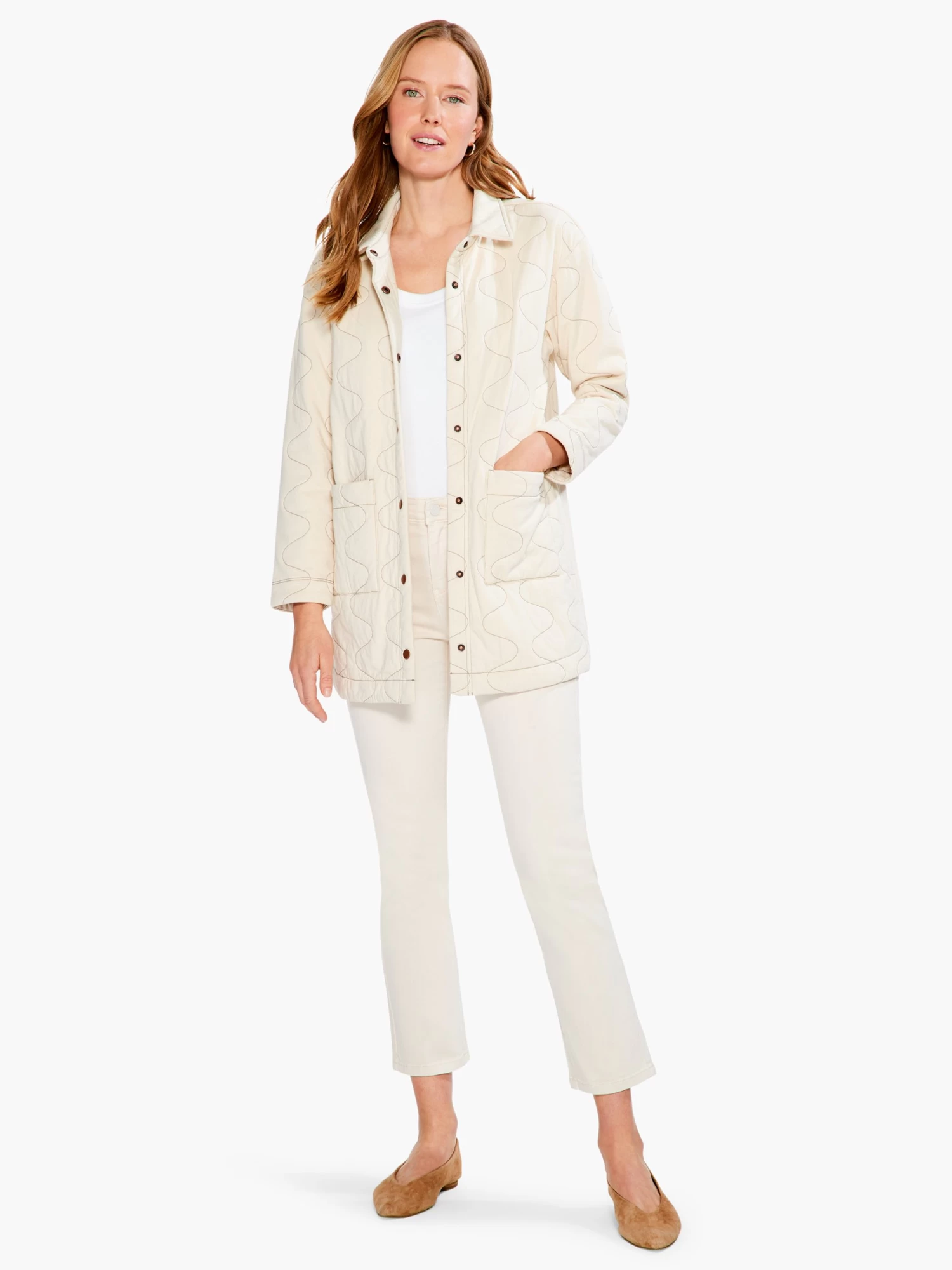 Quilted Spring Jacket SANDSHELL - Image 4