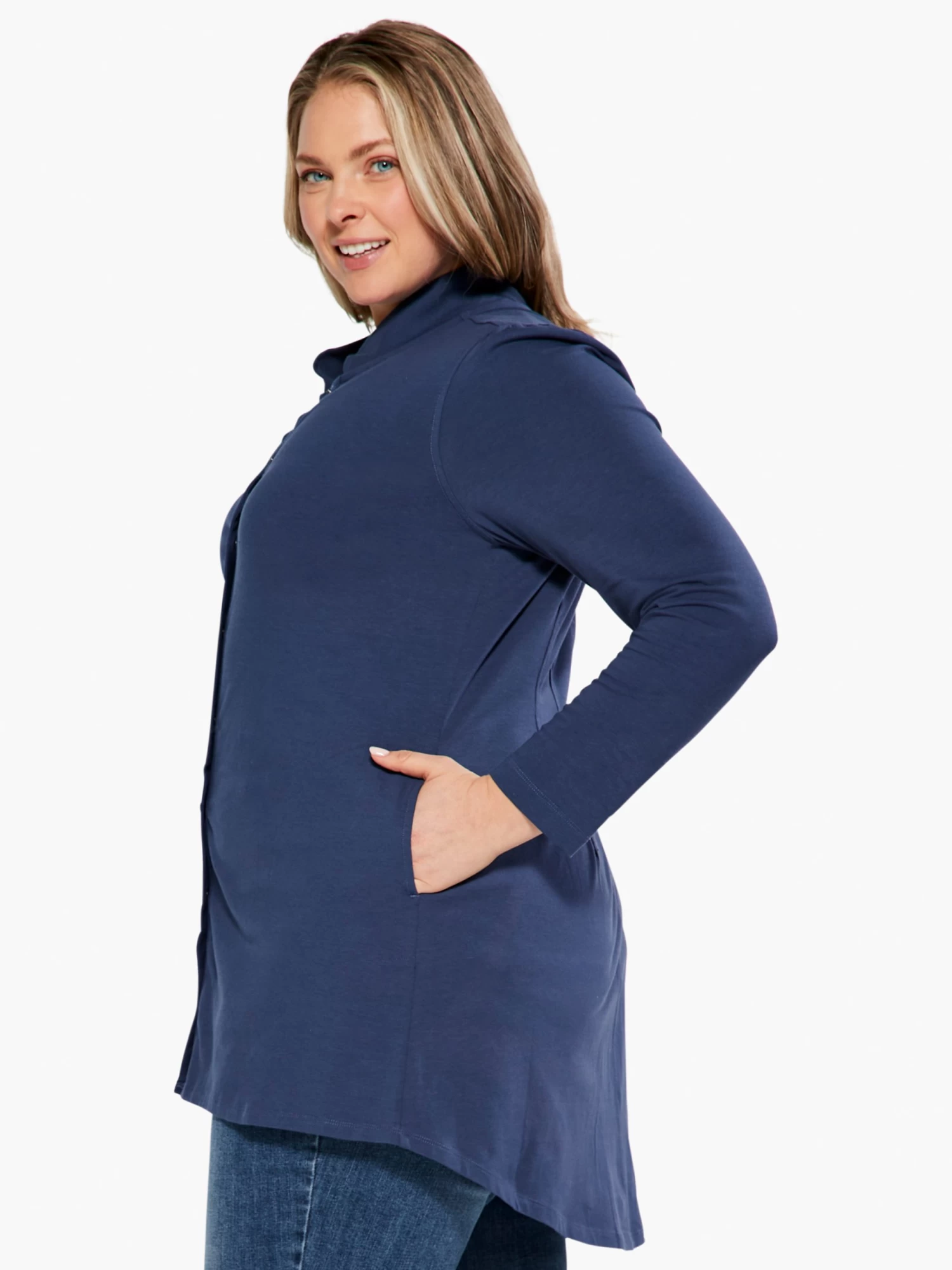 Snap Up Perfect Jacket HARBOR BLUE - Image 2