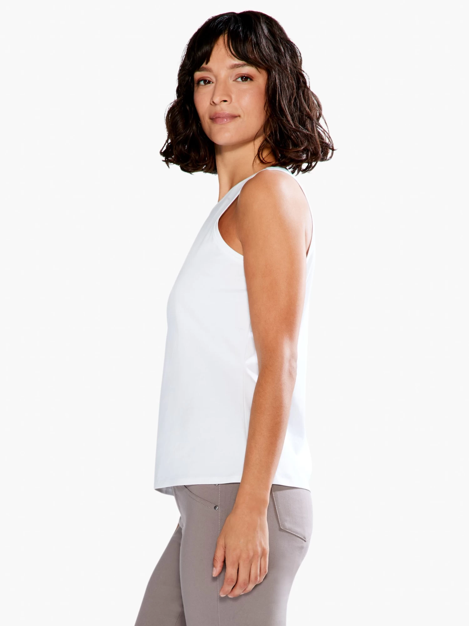 High Neck Perfect Tank PAPER WHITE - Image 2