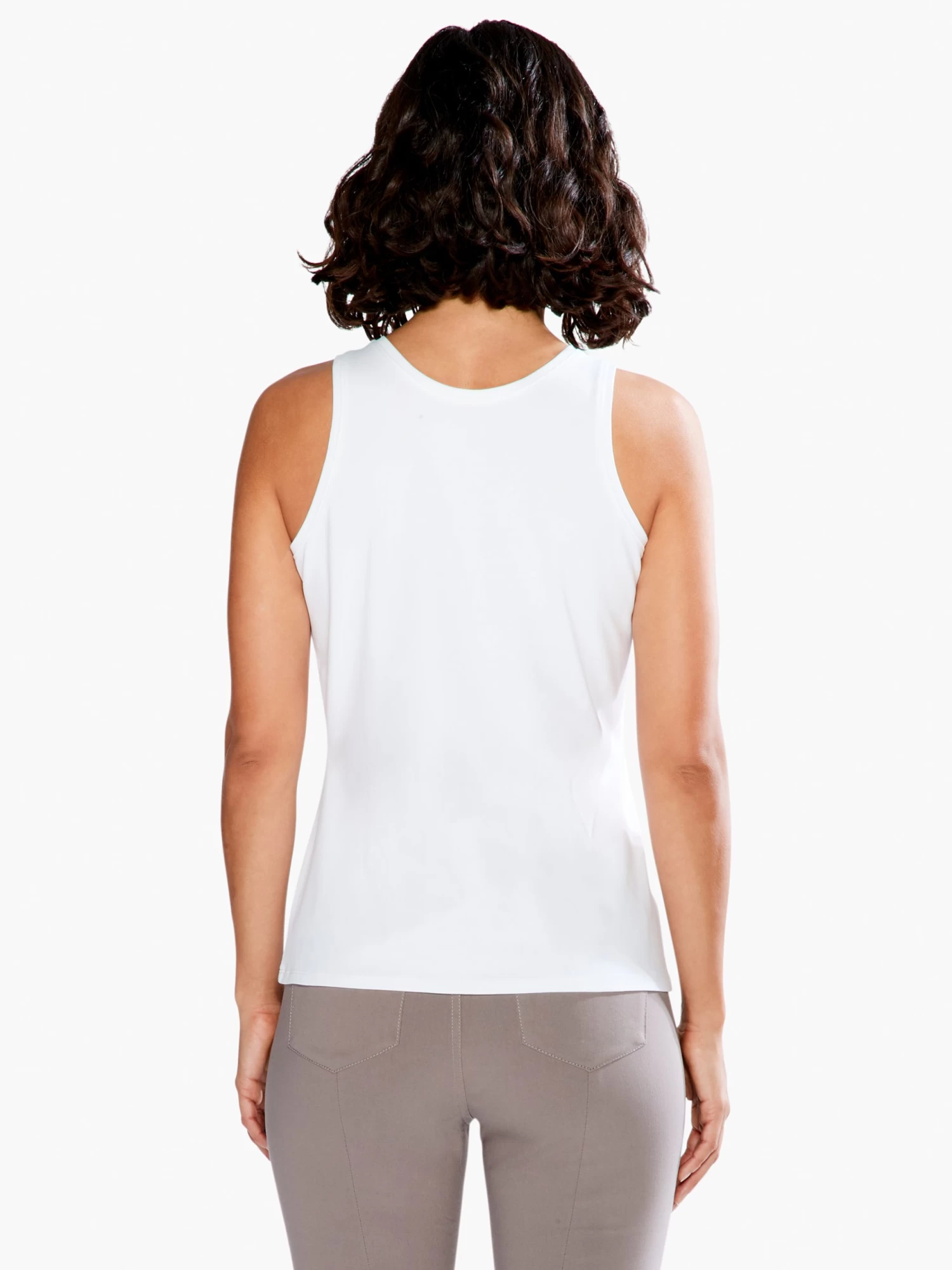 High Neck Perfect Tank PAPER WHITE - Image 3