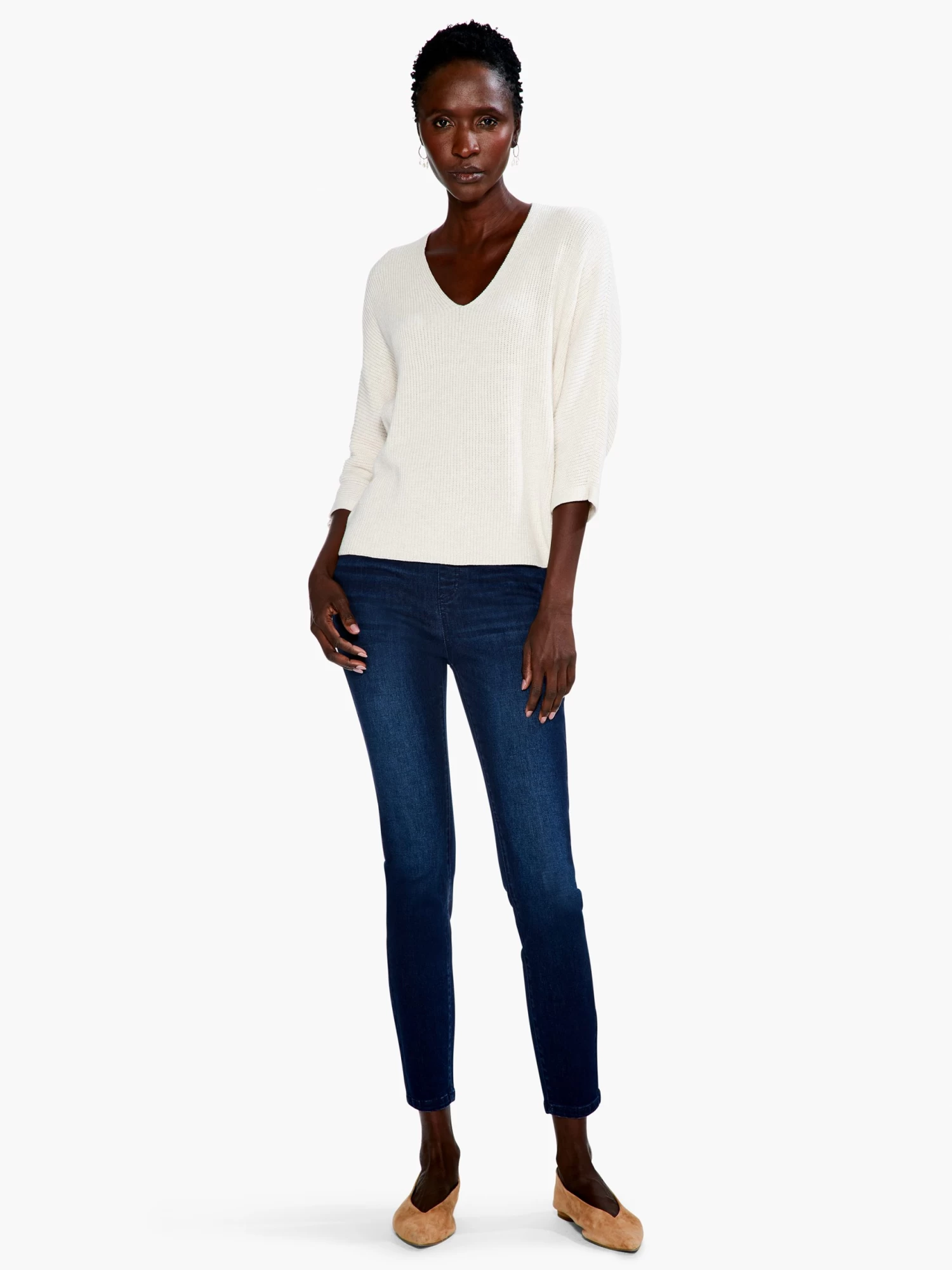 Relaxed Shaker Knit Sweater - Image 4