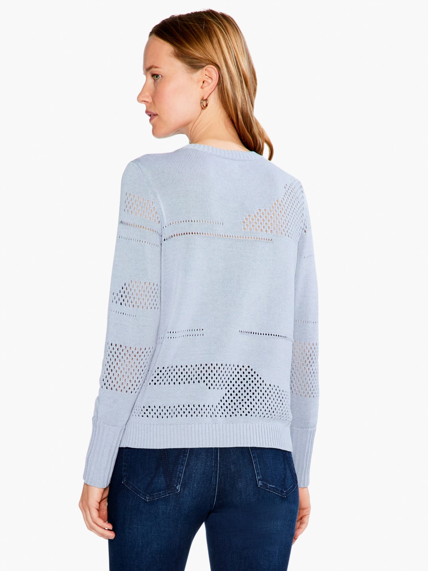 Placed Pointelle Sweater - Image 3