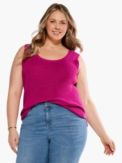 Shaker Knit Tank ORCHID PETAL