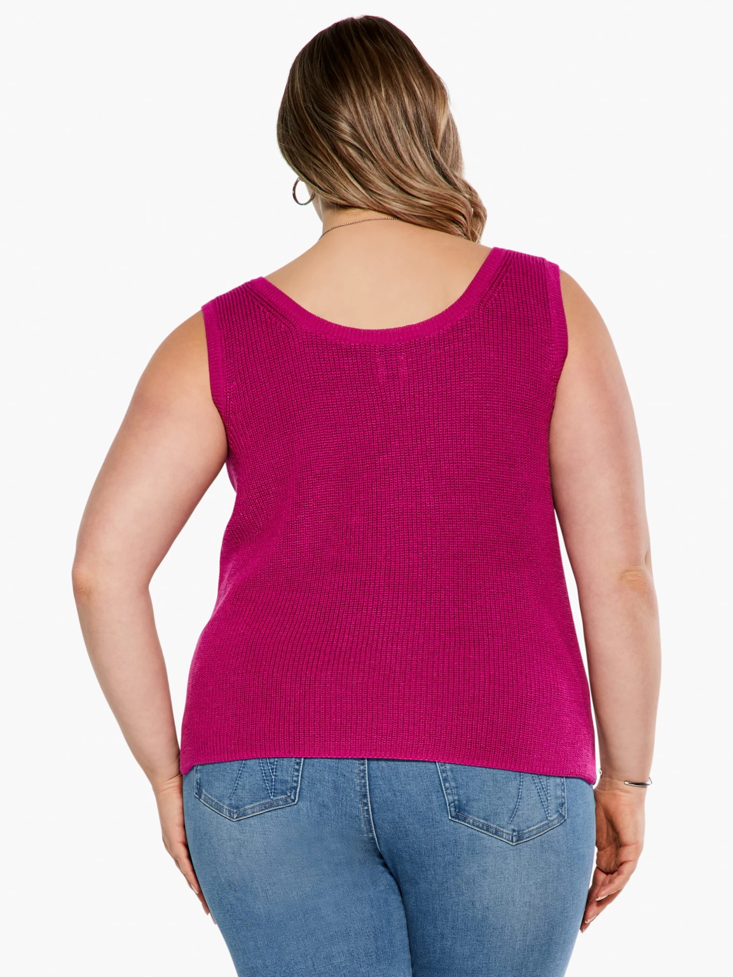 Shaker Knit Tank ORCHID PETAL - Image 3
