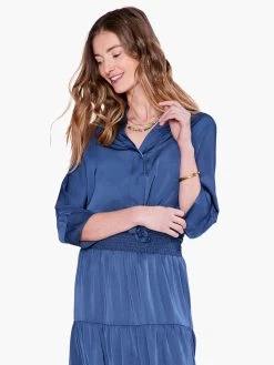 Soft Drape Town Shirt DEEP OCEAN