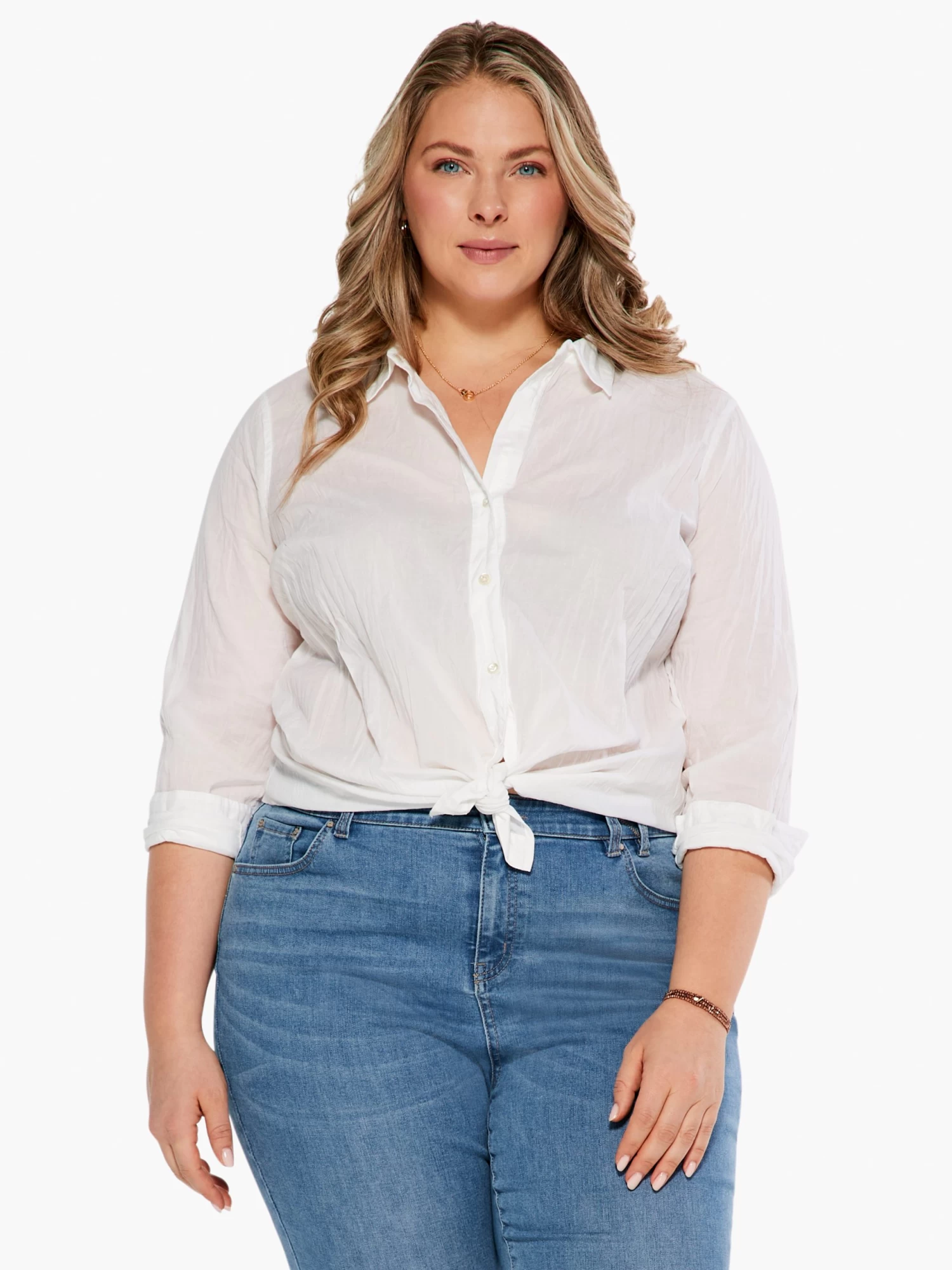 Crinkle Shirt PAPER WHITE