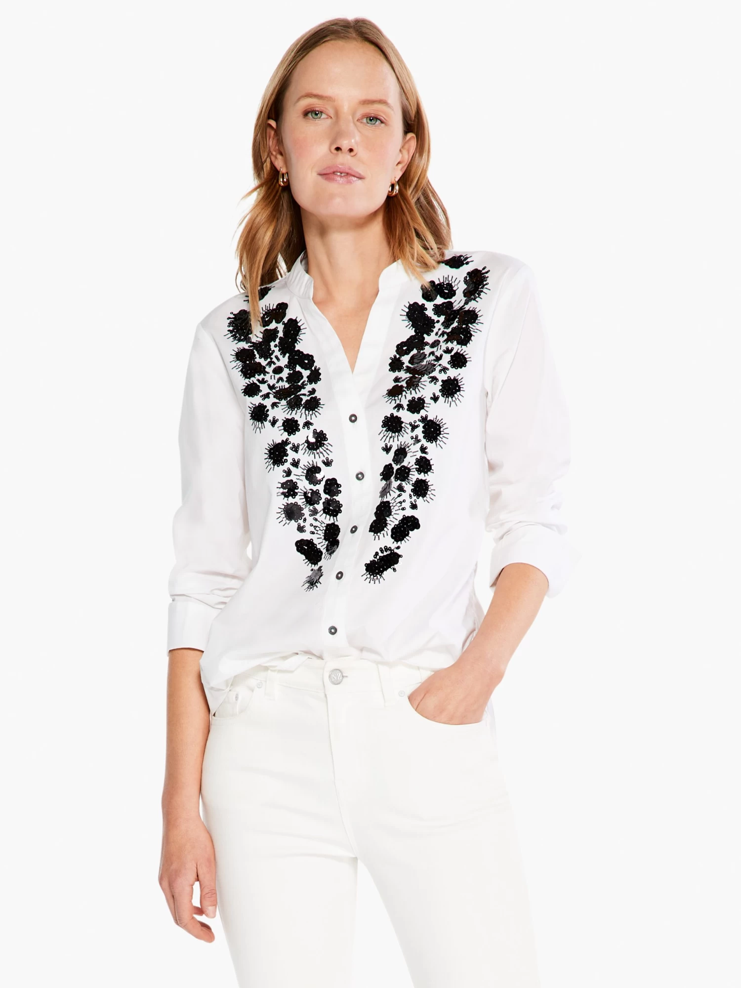 Evening Glam Shirt PAPER WHITE