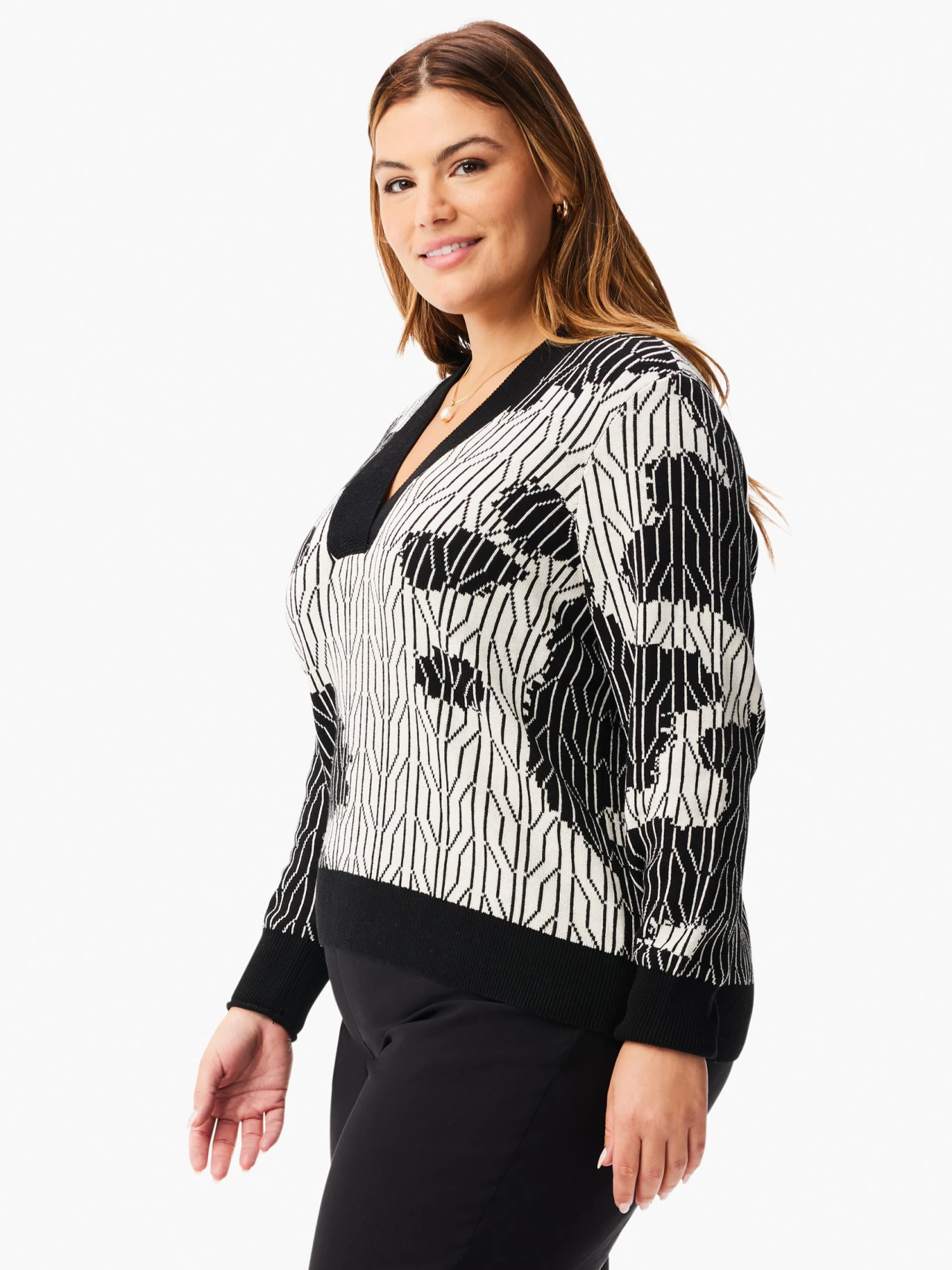 Deep Dive Dusk Sweater BLACK MULTI - Image 2