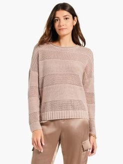 Mesh Mix Sweater STUCCO