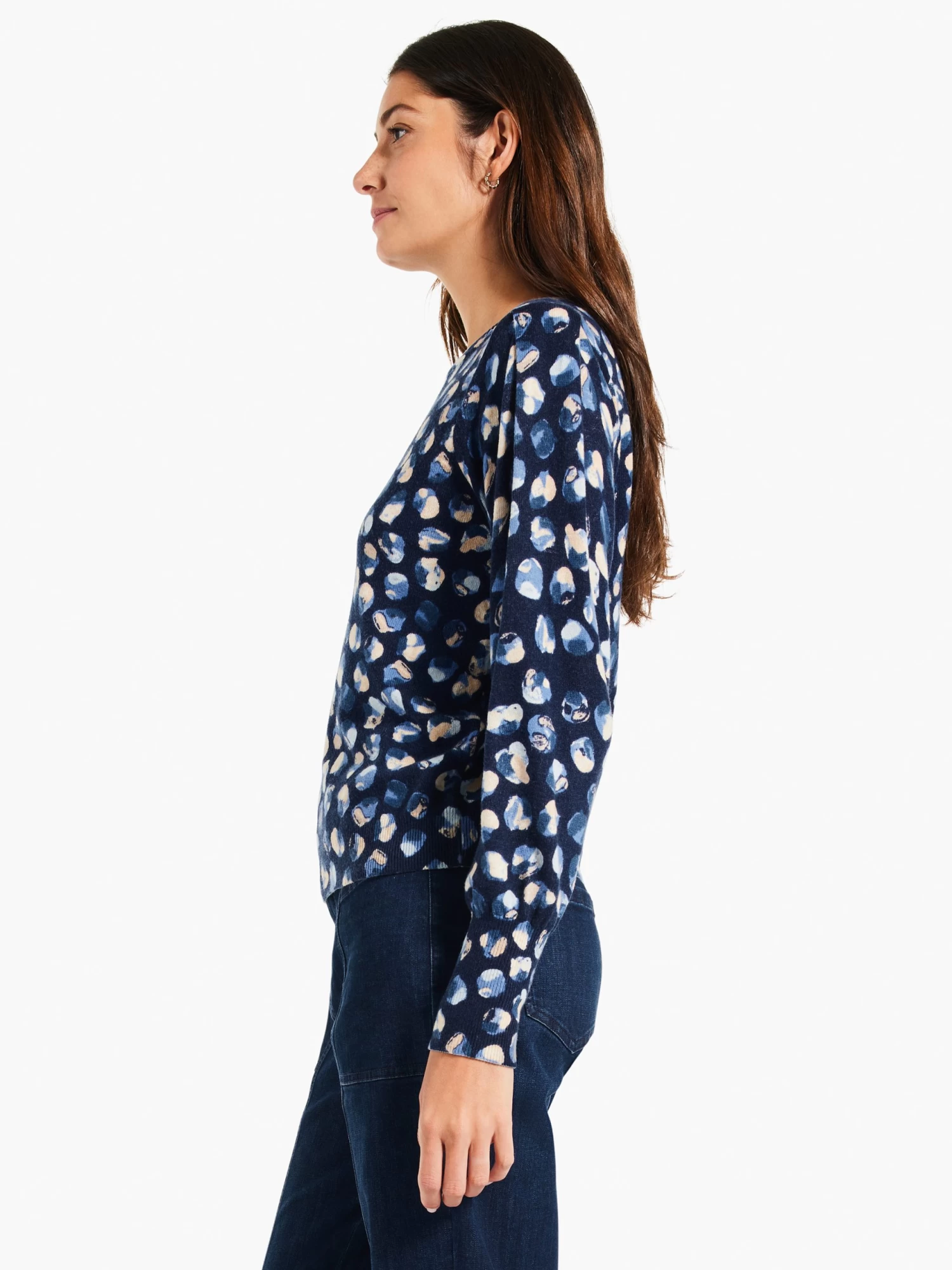 Many Moons Femme Sleeve Sweater BLUE MULTI - Image 2