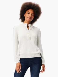 Button Henley Sweater