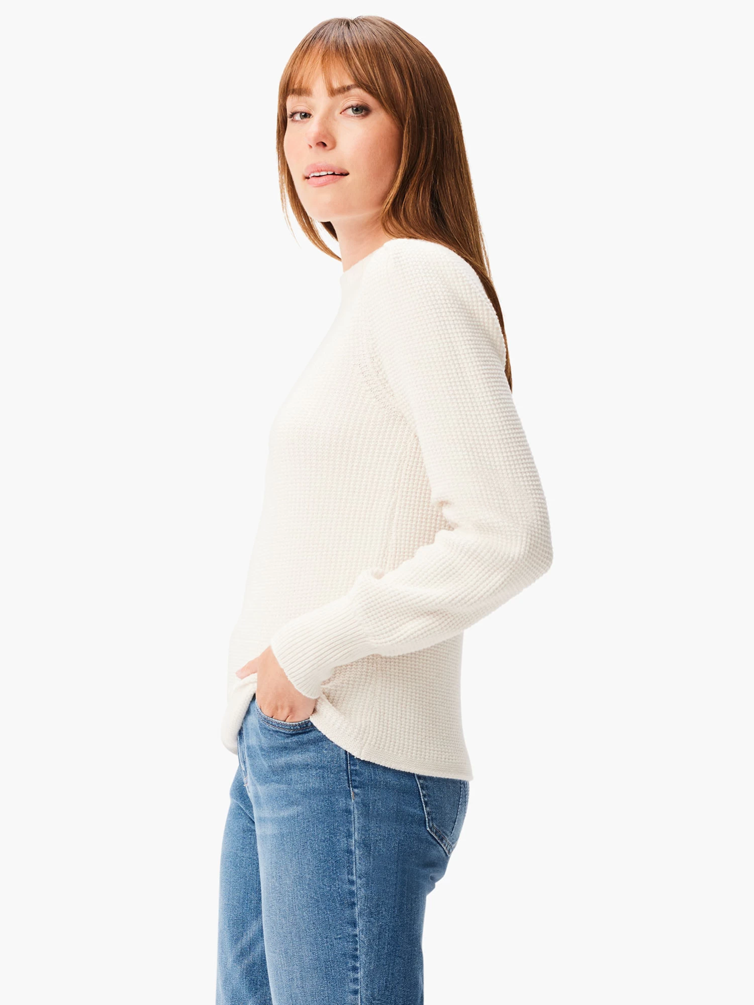 Waffle Stitch Sweater CREAM - Image 2