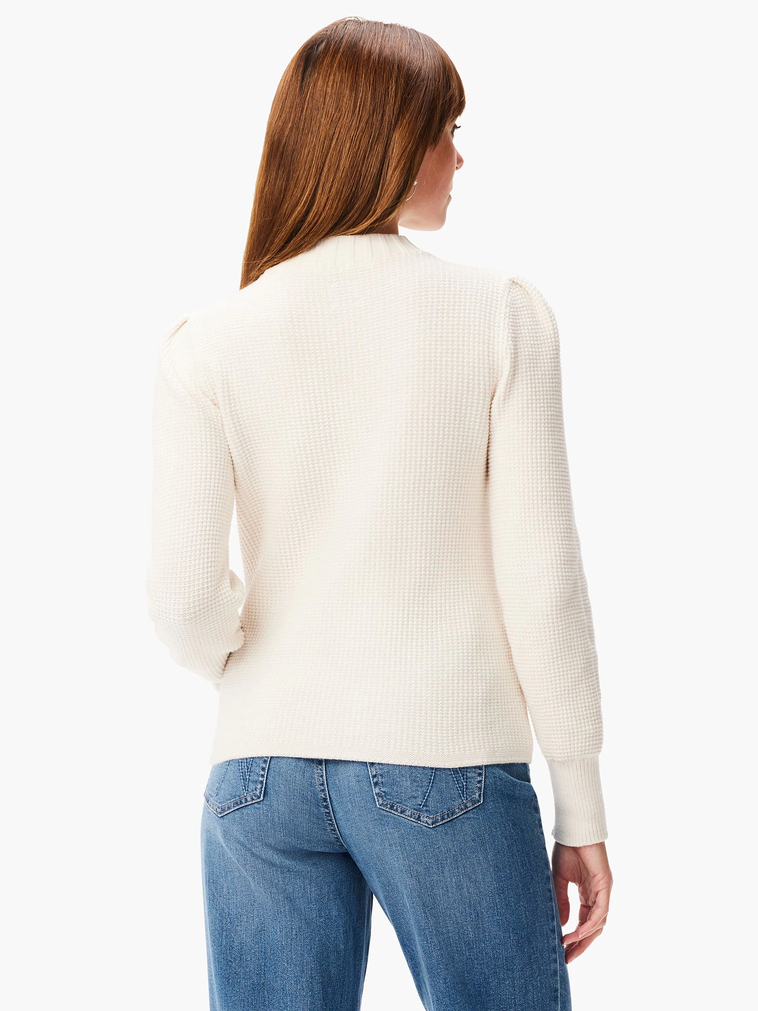 Waffle Stitch Sweater CREAM - Image 3
