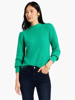 Waffle Stitch Sweater FERN