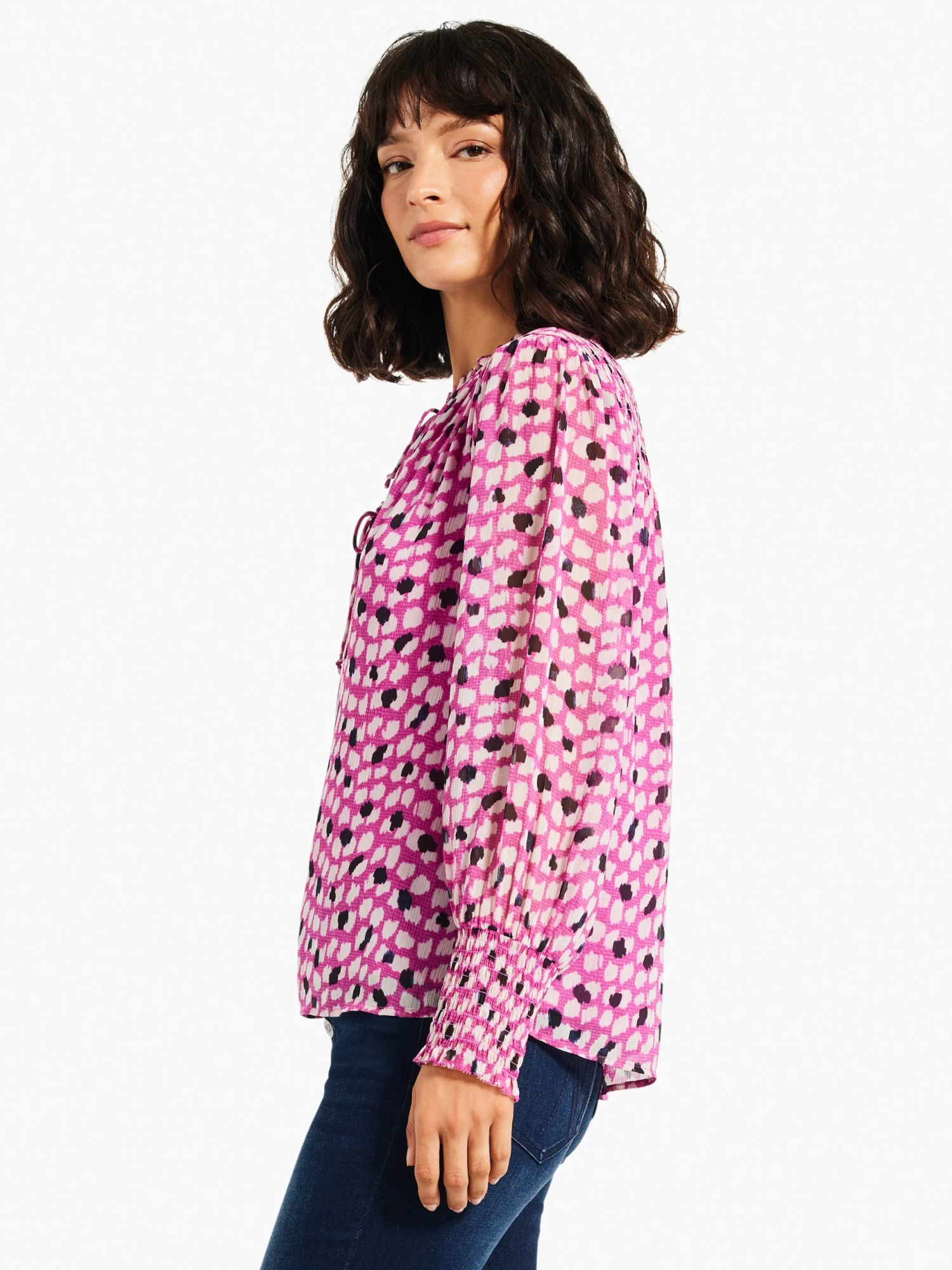 Vivid Dot Top PINK MULTI - Image 2