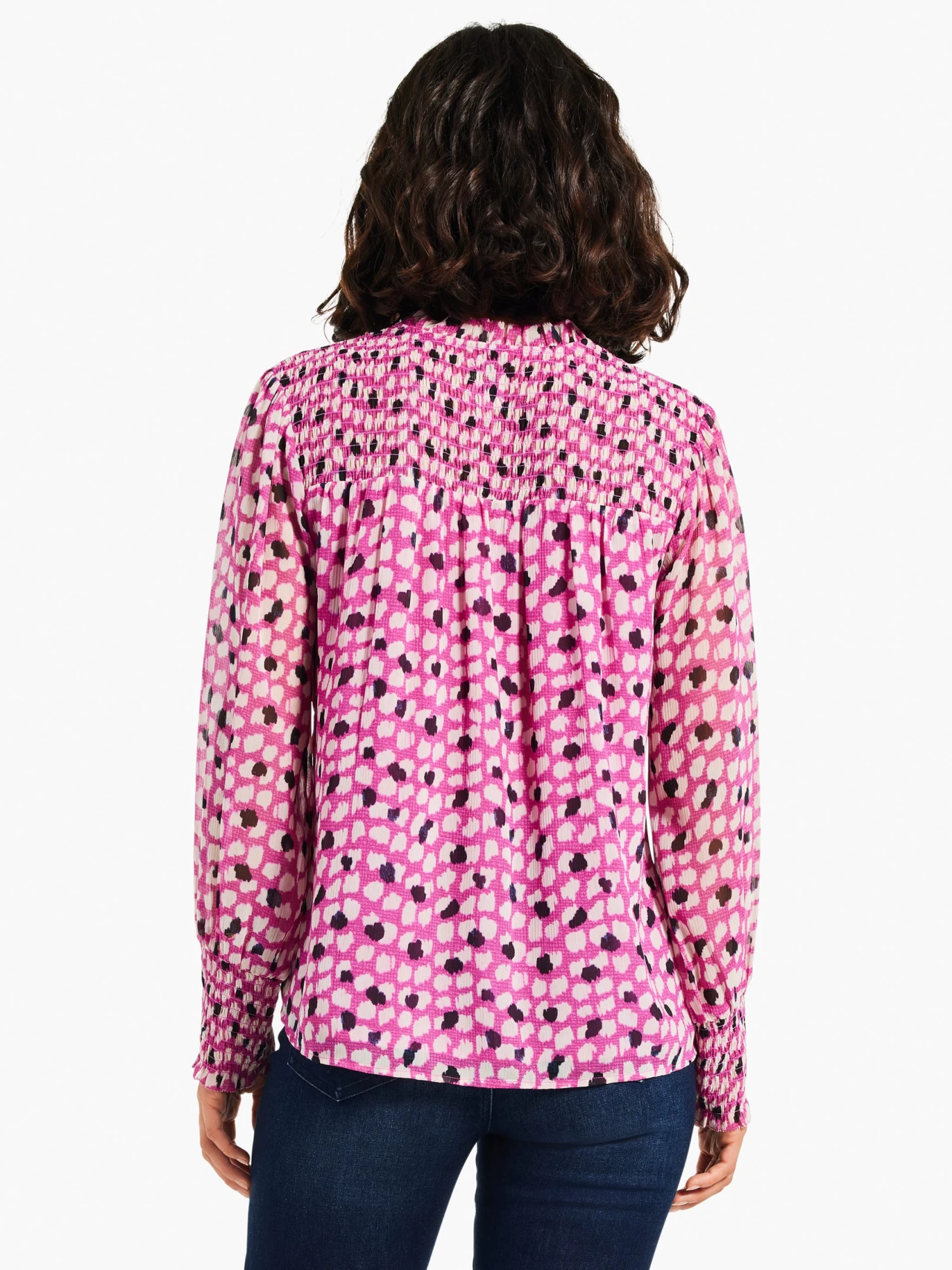 Vivid Dot Top PINK MULTI - Image 3