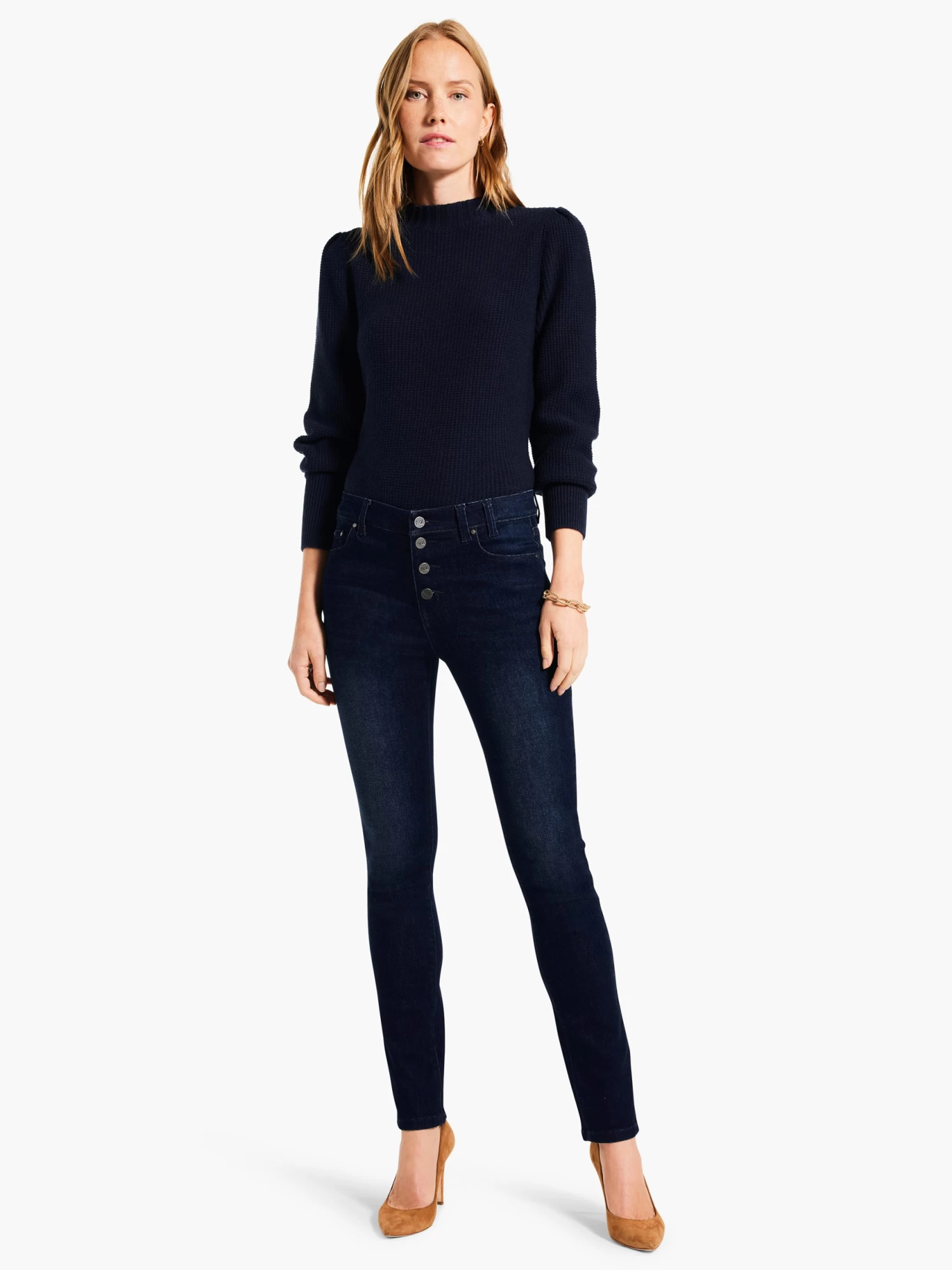 NZ Denim 26" Button Fly Slim Jeans TWILIGHT - Image 2