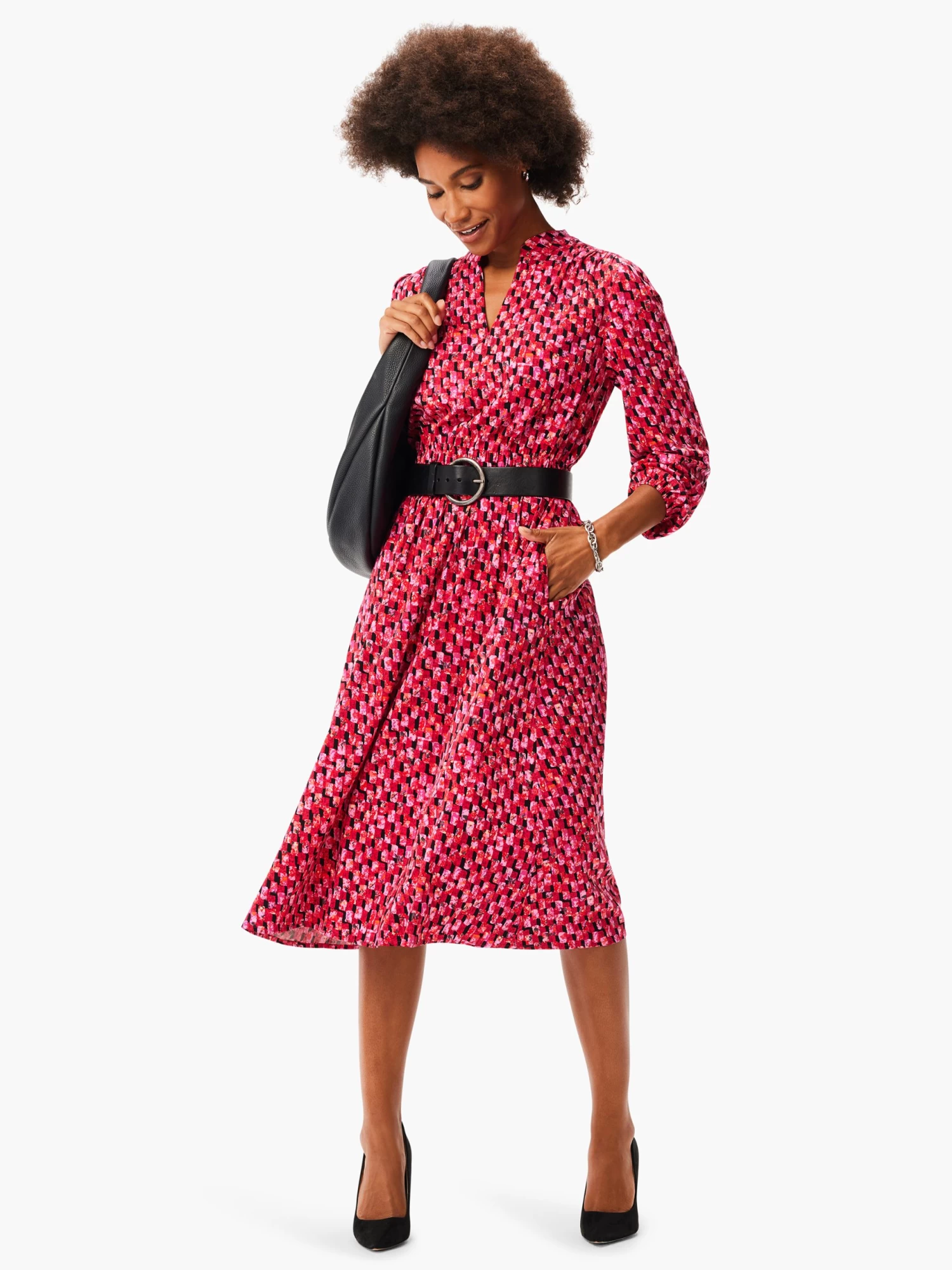 Festive Mix Live In Dress RED MULTI - Image 4